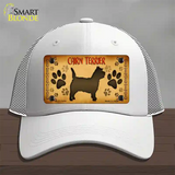 Cairn Terrier Novelty License Plate Hat Mesh / White