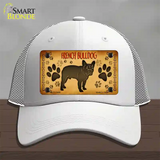 French Bulldog Novelty License Plate Hat Mesh / White