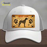 Great Dane Novelty License Plate Hat Mesh / White