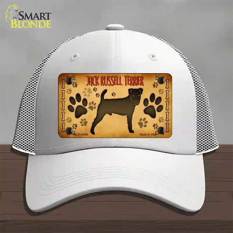 Jack Russell Terrier Novelty License Plate Hat Mesh / White