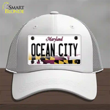 Ocean City Maryland Novelty License Plate Hat Mesh / White