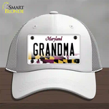 Grandma Maryland Novelty License Plate Hat Mesh / White