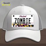 Zombie Maryland Novelty License Plate Hat Mesh / White