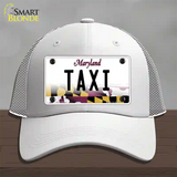 Taxi Maryland Novelty License Plate Hat Mesh / White