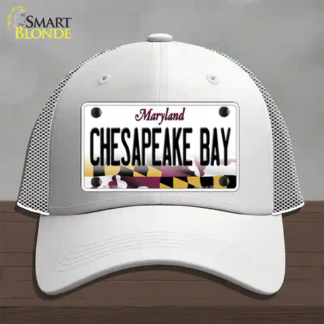 Chesapeake Bay Maryland Novelty License Plate Hat Mesh / White