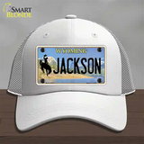 Jackson Wyoming Novelty License Plate Hat Mesh / White