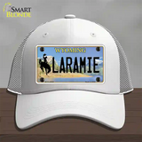 Laramie Wyoming Novelty License Plate Hat Mesh / White