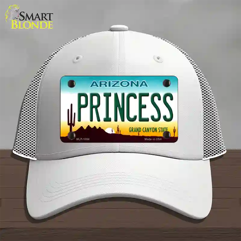 Princess Arizona Novelty License Plate Hat Mesh / White