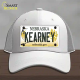 Kearney Nebraska Novelty License Plate Hat Mesh / White