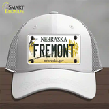 Fremont Nebraska Novelty License Plate Hat Mesh / White