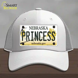 Princess Nebraska Novelty License Plate Hat Mesh / White