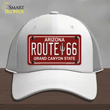 Route 66 Arizona Red Novelty License Plate Hat Mesh / White