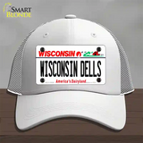 Wisconsin Dells Wisconsin Novelty License Plate Hat Mesh / White