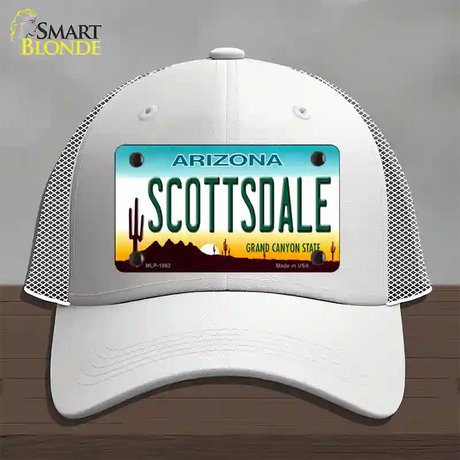 Scottsdale Arizona Novelty License Plate Hat Mesh / White