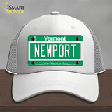 Newport Vermont Novelty License Plate Hat Mesh / White