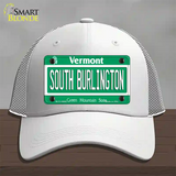 South Burlington Vermont Novelty License Plate Hat Mesh / White