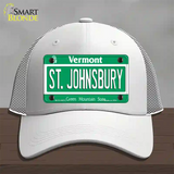 St Johnsbury Vermont Novelty License Plate Hat Mesh / White