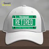 Retired Vermont Novelty License Plate Hat Mesh / White