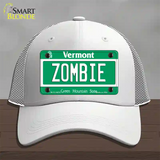 Zombie Vermont Novelty License Plate Hat Mesh / White