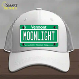 Moonlight Vermont Novelty License Plate Hat Mesh / White