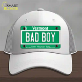 Bad Boy Vermont Novelty License Plate Hat Mesh / White