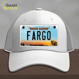 Fargo North Dakota Novelty License Plate Hat Mesh / White