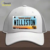 Williston North Dakota Novelty License Plate Hat Mesh / White