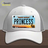 Princess North Dakota Novelty License Plate Hat Mesh / White