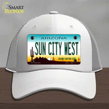 Sun City West Arizona Novelty License Plate Hat Mesh / White