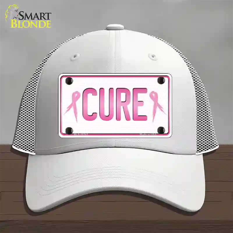 Cure Novelty License Plate Hat Sign Mesh / White