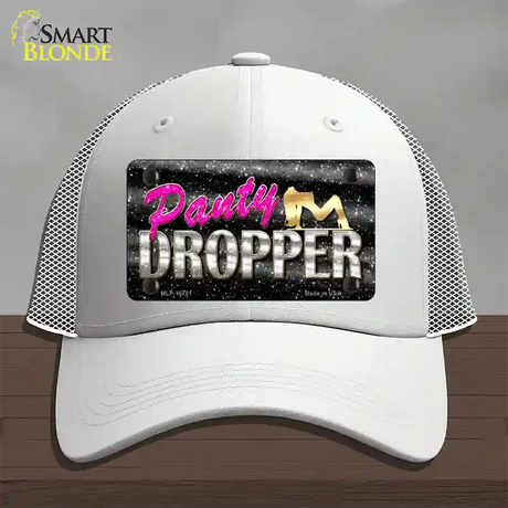 Panty Dropper Novelty License Plate Hat Mesh / White