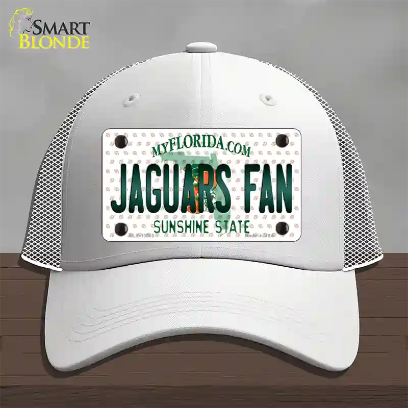 Jaguars Fan Florida Novelty License Plate Hat Mesh / White