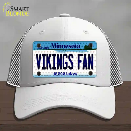 Vikings Fan Minnesota Novelty License Plate Hat Mesh / White