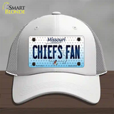 Chiefs Fan Missouri Novelty License Plate Hat Mesh / White