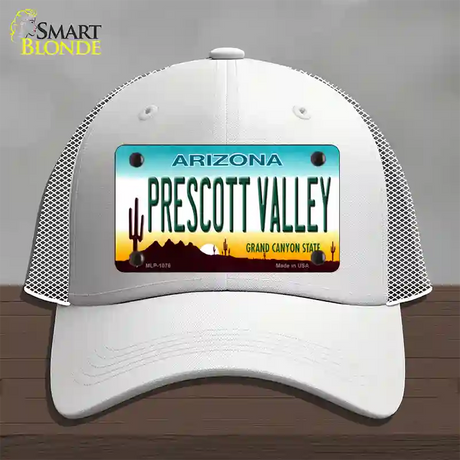 Prescott Valley Arizona Novelty License Plate Hat Mesh / White