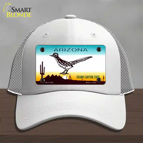 Roadrunner Arizona Novelty License Plate Hat Mesh / White