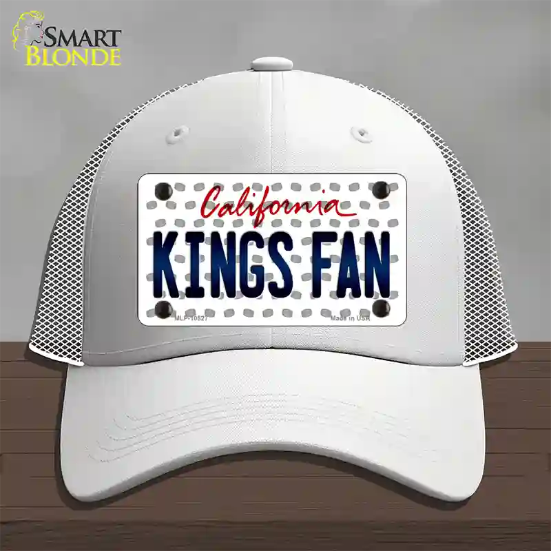 Kings Fan California Novelty License Plate Hat Mesh / White