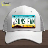 Suns Fan Arizona Novelty License Plate Hat Mesh / White