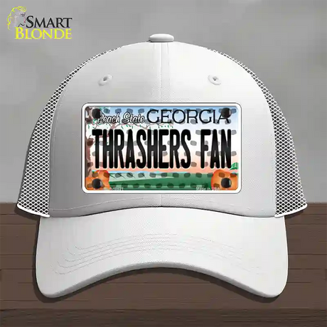 Thrashers Fan Georgia Novelty License Plate Hat Mesh / White