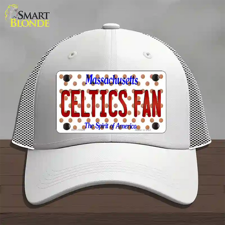 Celtics Fan Massachusetts Novelty License Plate Hat Mesh / White