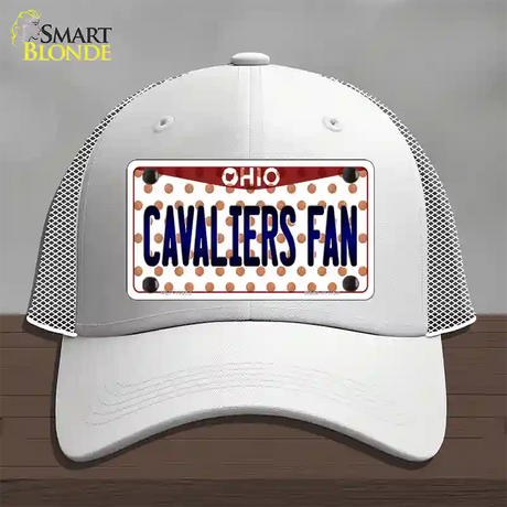 Cavaliers Fan Ohio Novelty License Plate Hat Mesh / White