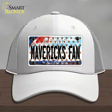 Mavericks Fan Texas Novelty License Plate Hat Mesh / White