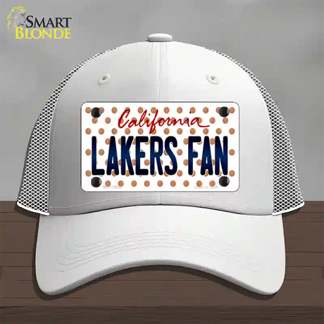 Lakers Fan California Novelty License Plate Hat Mesh / White