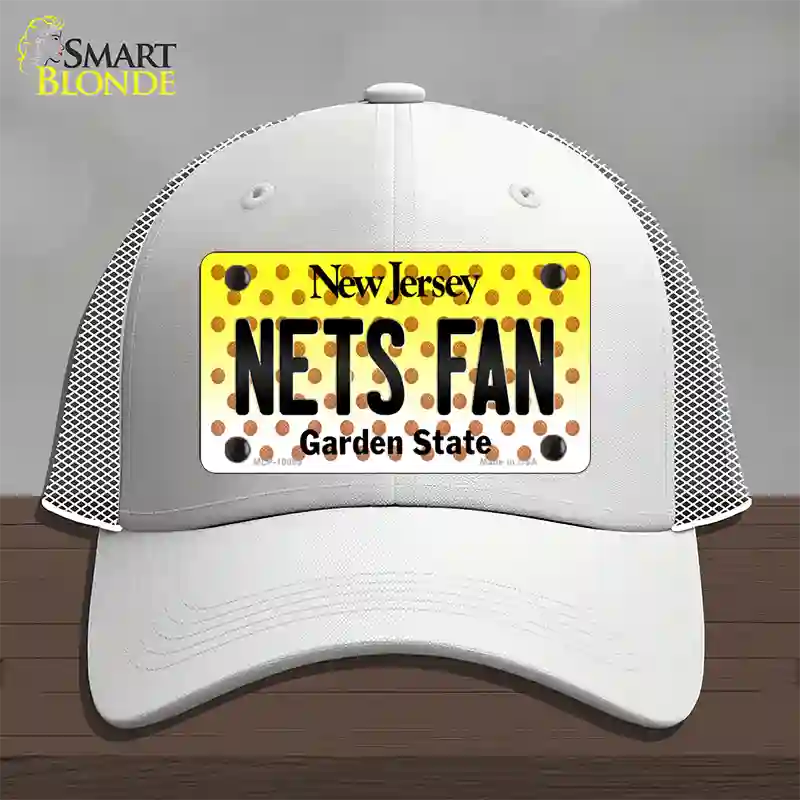 Nets Fan New Jersey Novelty License Plate Hat Mesh / White