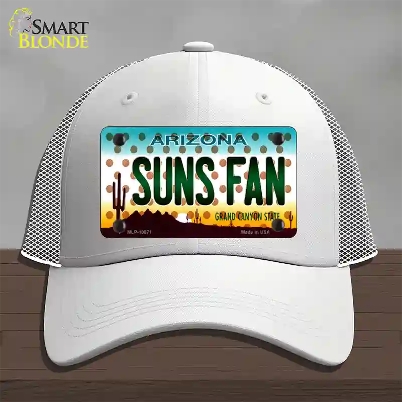 Arizona Suns Fan Novelty License Plate Hat Mesh / White