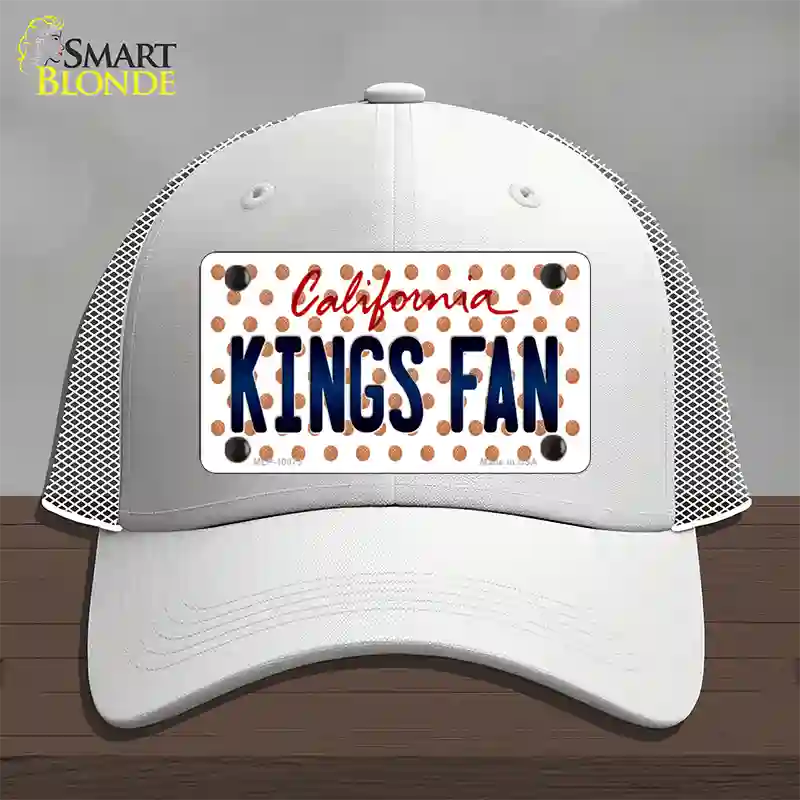 California Kings Fan Novelty License Plate Hat Mesh / White