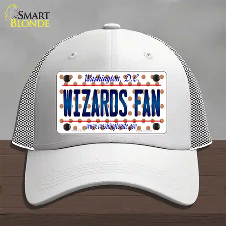 Wizards Fan Washington DC Novelty License Plate Hat Mesh / White