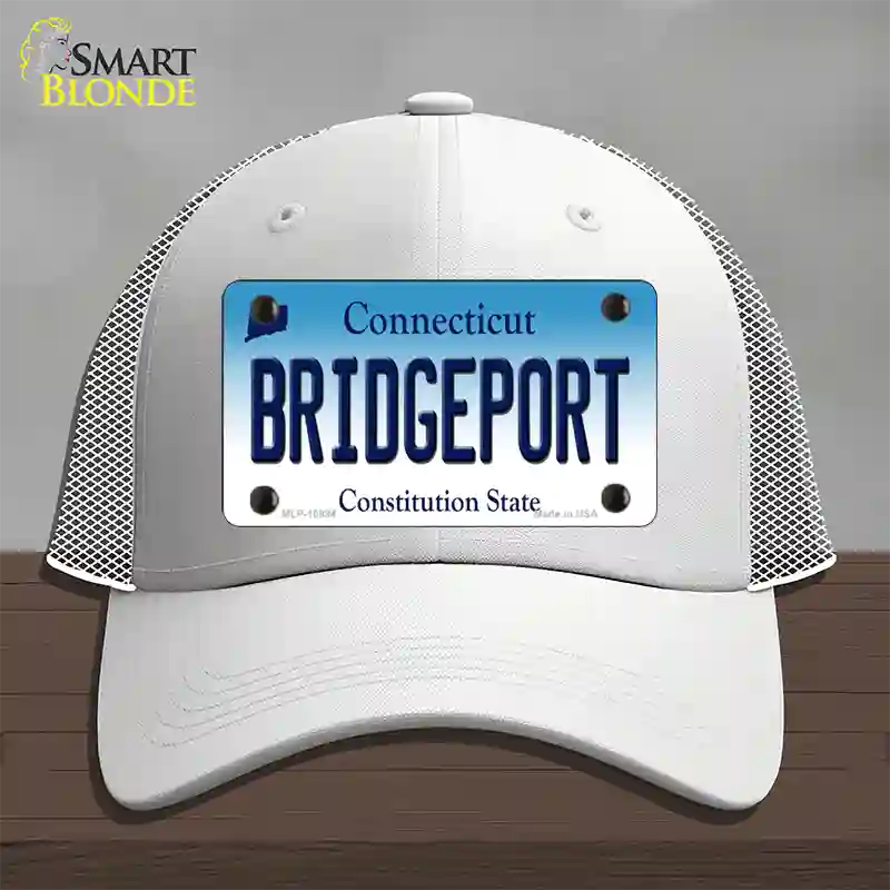 Bridgeport Connecticut Novelty License Plate Hat Mesh / White