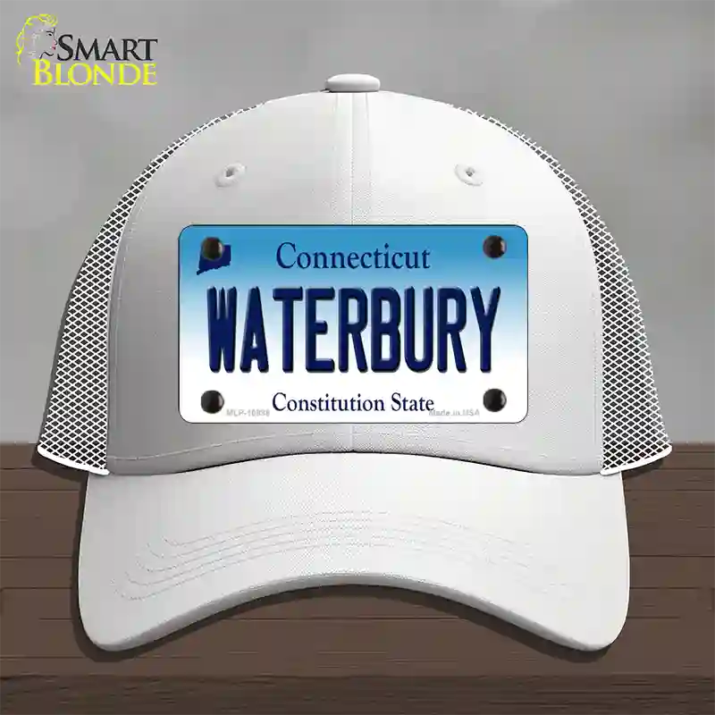 Waterbury Connecticut Novelty License Plate Hat Mesh / White