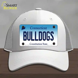 Bulldogs Connecticut Novelty License Plate Hat Mesh / White